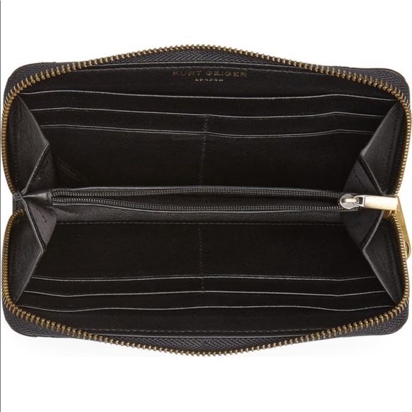Kurt Geiger London Eagle Leather Zip Around Wallet 7 ½"W x 4'H x 1"D.New limited - Picture 5 of 7